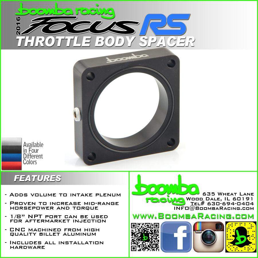 BOOMBA RACING 2016 + FOCUS RS THROTTLE BODY SPACER KW Dealer